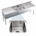 Thumbnail image #4 for Krowne Royal Series Three-Compartment Underbar Sink Unit with Dual 30-Inch Drainboards, 96W x 19D
