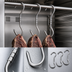 Thumbnail image #4 for DRY AGER 10-Piece Stainless Steel Swivel Hook Set for DRYAGER Hangers