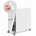 Thumbnail image #4 for Metro White Waterproof Vinyl-Nylon Cart Cover for 48 x 18 x 62 Inch Queen Mary and Banquet Carts