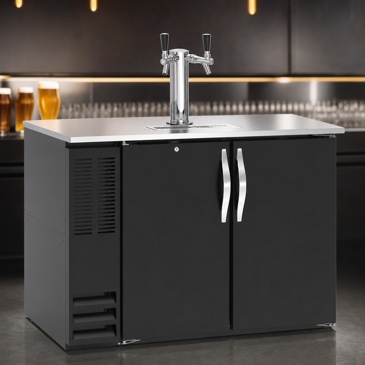 Product image #4 for Beverage-Air DD48HC-B 48-Inch Direct Draw Beer Dispenser, 2-Door, 2-Keg, Single Tower