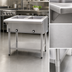 Thumbnail image #4 for Eagle Group Electric Open Base Hot Food Table with 2 Dry Wells, 33-Inch, 120V