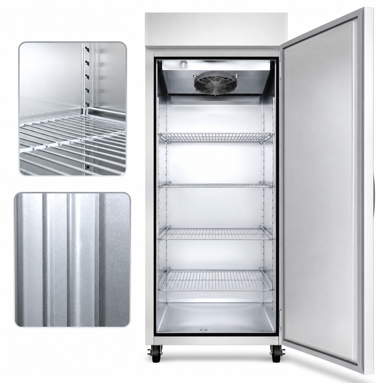 Product image #4 for Continental Refrigerator 1FXSNSA Extra-Wide One-Section Reach-In Freezer with Shallow Depth