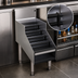 Thumbnail image #4 for Freestanding Stainless Steel 5-Step Underbar Liquor Steps, 12 Inch W x 29 Inch D