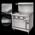 Thumbnail image #4 for Omcan Commercial Natural Gas Range with 36-Inch Griddle Plate and Standard Oven
