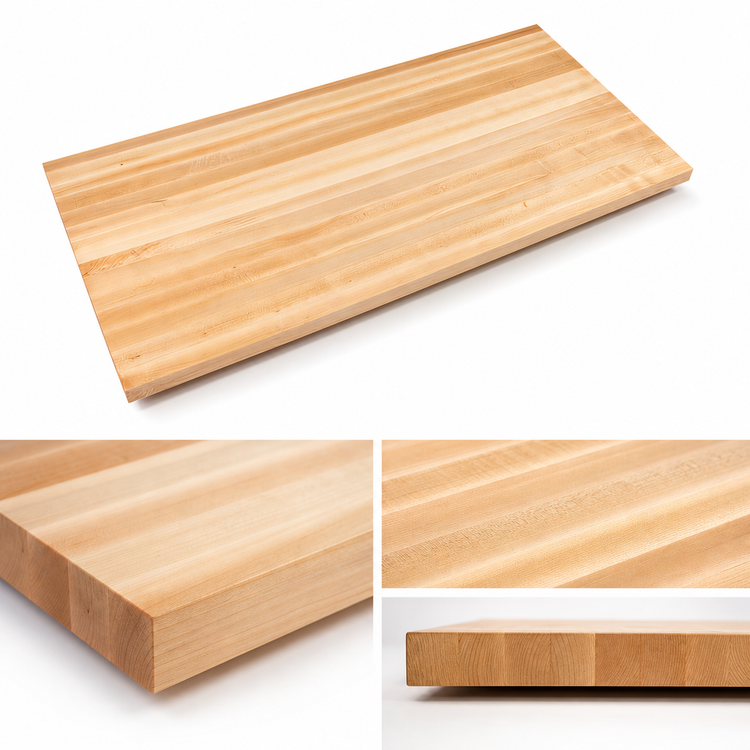 Product image #4 for John Boos Boos Block 120" x 25" Edge Grain Maple Kitchen Countertop with Varnique Finish