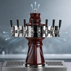 Thumbnail image #4 for Micro Matic USA CT500E-8 Vienna Countertop Air-Cooled 8-Faucet Ceramic Draft Beer Tower