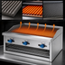 Thumbnail image #4 for Comstock-Castle 36-Inch Countertop Gas Char-Broiler and Warmer Combination with Pull-Out Warming Rack