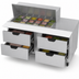 Thumbnail image #5 for Beverage-Air 60-Inch Mega Top Refrigerated Sandwich Prep Table with 4 Drawers and 18-Pan Capacity