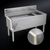 Thumbnail image #4 for Advance Tabco Prestige 48-Inch Stainless Steel Bar Ice Bin with Right-Side Bottle Rack