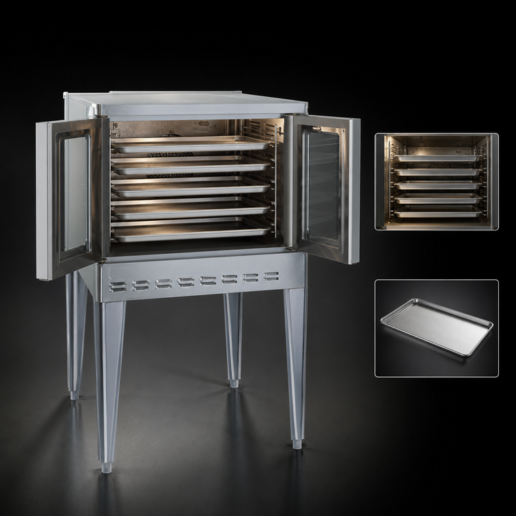 Product image #4 for Blodgett Premium Series DFG-100 Base Single-Deck Full-Size Standard Depth Gas Convection Oven