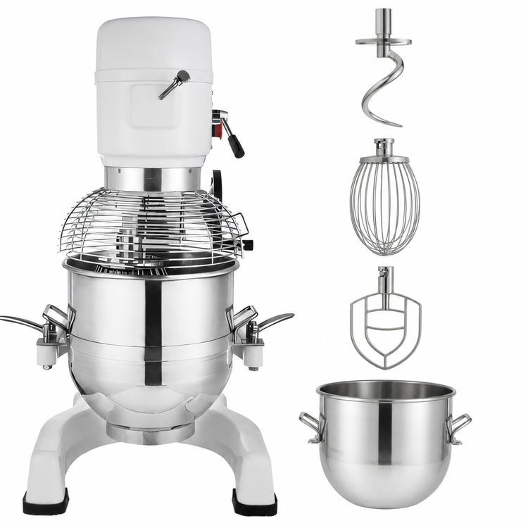 Product image #5 for Eurodib 30 Qt Floor Model Gear-Driven Planetary Mixer with #12 Hub, 220V