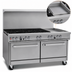 Thumbnail image #4 for Southbend Ultimate 60-Inch Commercial Gas Restaurant Range with 6 Open Burners, 24-Inch Griddle, Convection Oven and Cabinet Base