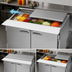 Thumbnail image #4 for Turbo Air PRO Series Two-Section Mega Top Sandwich/Salad Prep Table with Slide Lid and Rear-Mounted Self-Contained Refrigeration