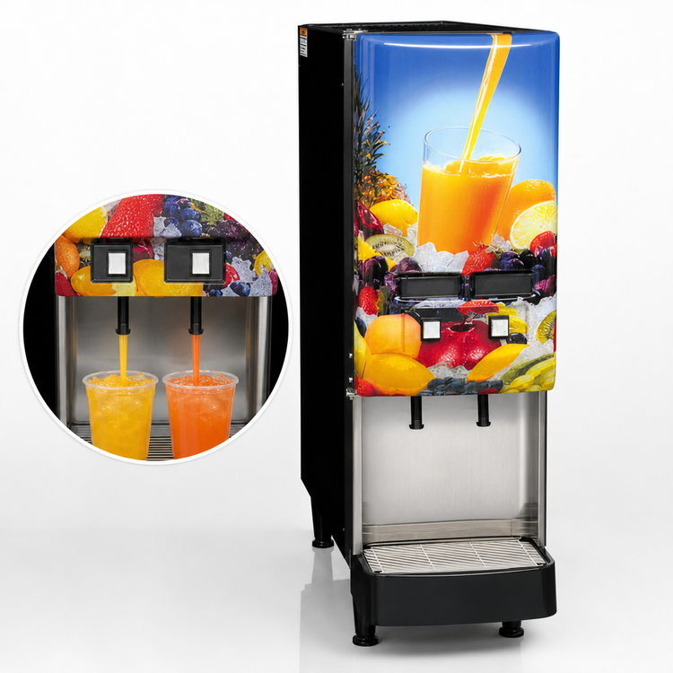 Product image #4 for BUNN Silver Series JDF-2S 2-Flavor Cold Beverage System with Lighted Door