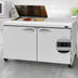 Thumbnail image #4 for Turbo Air PRO Series 60-Inch Two-Section Sandwich/Salad Prep Table with Flat Lid, 2 Doors, 8-Pan Top, Rear-Mount Self-Contained Refrigeration
