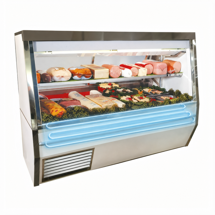 Product image #4 for Howard-McCray 34N Series 96-Inch Remote Deli Meat & Cheese Service Case, Stainless Steel, LED
