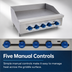 Thumbnail image #4 for Comstock-Castle FHP60-60 60-Inch Commercial Countertop Gas Griddle