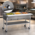 Thumbnail image #4 for Eagle Group 51-Inch Portable Electric Hot Food Table with Open Shelf Base, 3 Dry Wells, and Cutting Board