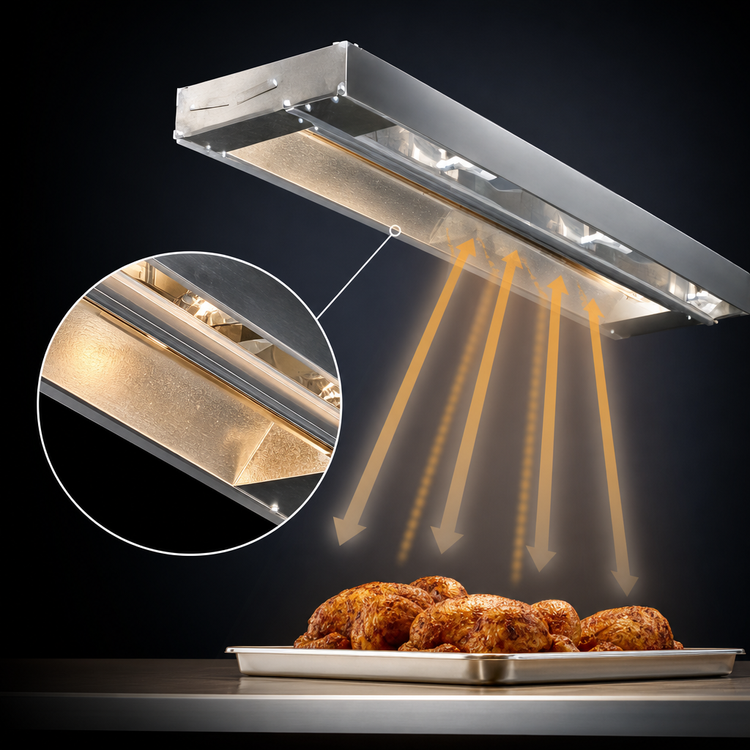 Product image #4 for Eagle RedHots 24-Inch Lighted Single Remote Strip Heat Lamp, 208V, Aluminum