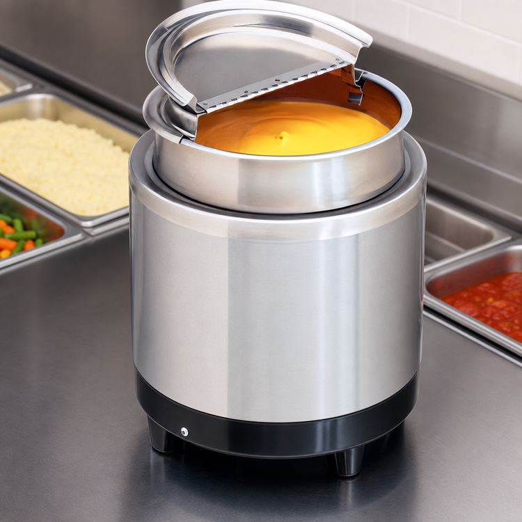 Product image #4 for APW Wyott RW-2V-SP Countertop Electric Wet Food Warmer Package, 11 Quart