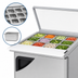 Thumbnail image #4 for Turbo Air Super Deluxe 28-Inch One-Section Mega Top Sandwich/Salad Prep Table with Glass Lid, 12-Pan