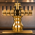 Thumbnail image #4 for Glastender Braumeister 6-Faucet Air-Cooled Draft Dispensing Tower with Surface-Mount Drain Pan, Polished Brass Finish