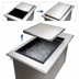 Thumbnail image #4 for BK Resources Drop-In Ice Bin with Sliding Cover, 48 x 20 x 12 Inches, 304 Stainless Steel, Without Cold Plate