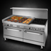 Thumbnail image #4 for Southbend Ultimate 60-Inch Gas Restaurant Range with 2 Open Burners, 48-Inch Griddle, Convection Oven and Cabinet Base