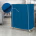 Thumbnail image #4 for Metro 48 x 21 x 54 Inch Mariner Blue Nylon Queen Mary & Banquet Cart Cover