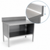 Thumbnail image #4 for John Boos Open Front Enclosed Base Stainless Steel Work Table, 132 x 30 Inches