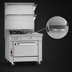 Thumbnail image #4 for Southbend Platinum 32-Inch Modular Countertop Gas Range with 2 Open Burners and 16-Inch Hot Top
