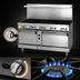 Thumbnail image #4 for Jade Range Bistro JBR-12 72-Inch 12-Burner Gas Restaurant Range with Cabinet Base