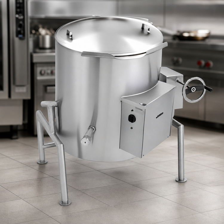 Product image #4 for Legion TWE-20 20-Gallon Electric Self-Contained Tilting Steam Kettle with 304 Stainless Steel Liner