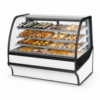 Thumbnail image #5 for True Mfg. – Specialty Display TDM-DC-59-GE/GE-W-W 59-1/4-Inch Dry Curved Glass Pastry Display Case, White, 3 Adjustable Shelves