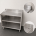 Thumbnail image #5 for BK Resources 36 Inch Stainless Steel Underbar Glass Rack Unit with Drainboard Top, Open Front Base, and Adjustable Shelf