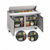 Thumbnail image #4 for Delfield Two-Section Sandwich/Salad Prep Table Refrigerator with 8-Pan Top, 60-Inch, 2-Door