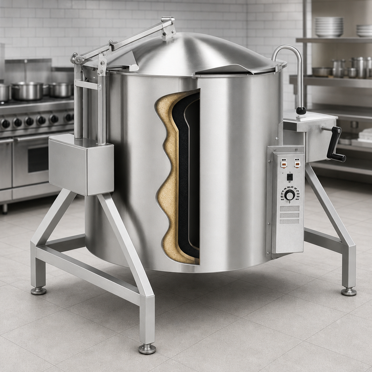 Product image #4 for Legion TLGB-20 Tilting 20-Gallon 2/3 Jacketed Gas Kettle, Floor Model