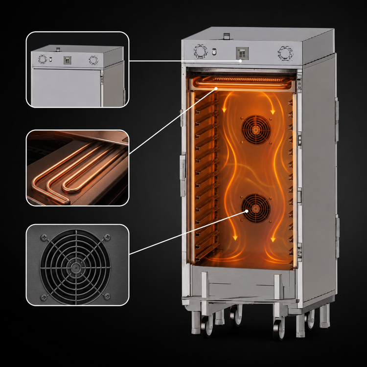 Product image #4 for Carter-Hoffmann RTB202M Roll-In Heated Holding Cabinet for Blodgett & Houno Racks
