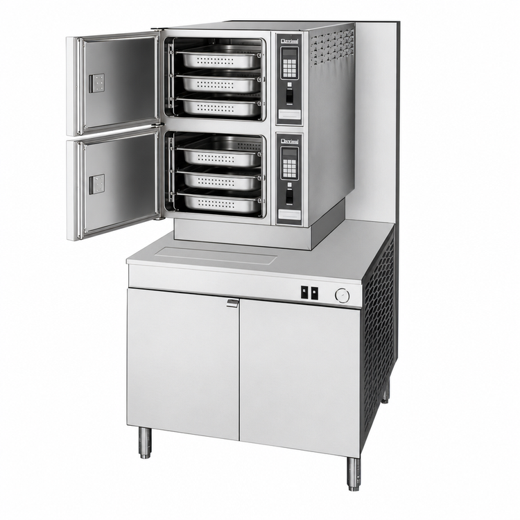 Product image #4 for Cleveland Range Classic Convection 36-Inch Gas Pressureless Convection Steamer, 2 Compartments, 300,000 BTU
