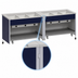 Thumbnail image #4 for Atlas Metal INFIH-OT-5 Mobile Hot Food Unit, 5-Well, Open Cabinet Base