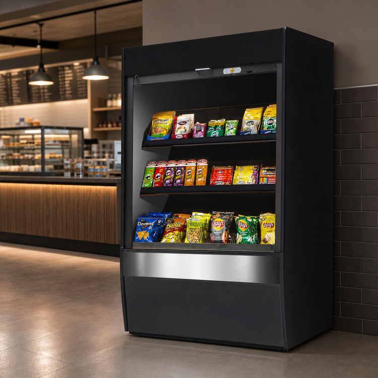 Product image #4 for Federal Industries Vision Series Non-Refrigerated Self-Serve High Profile Merchandiser, 36 x 33 x 60 Inches