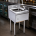 Thumbnail image #4 for BK Resources 12-Inch 1-Compartment Stainless Steel Underbar Dump Sink with Faucet, Soap & Towel Dispenser