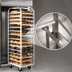 Thumbnail image #4 for Adamatic/Revent C-Lift Roll-In Oven Rack with Stainless Steel Lift, 10-Pan Capacity, Single-Side Load