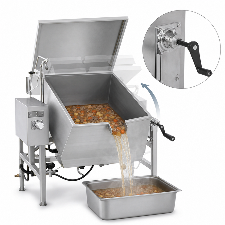 Product image #4 for Classic 49-Gallon Gas Tilting Skillet with Open Frame Base