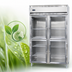 Thumbnail image #4 for Continental Refrigerator Designer Line D2FSNGDHD Two-Section Shallow Depth Reach-in Glass Door Freezer