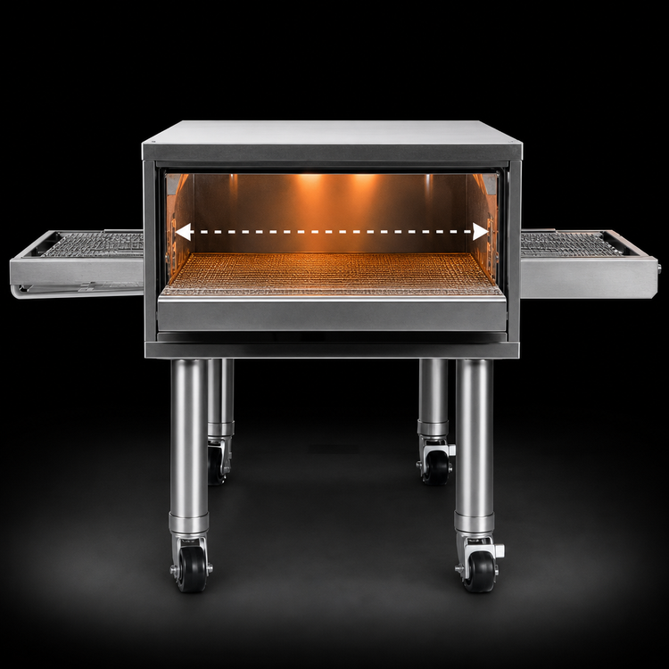 Product image #4 for Middleby Marshall CTX DZ33T-4 Quad-Deck Countertop Electric Infrared Conveyor Oven, 33-Inch Cooking Chamber