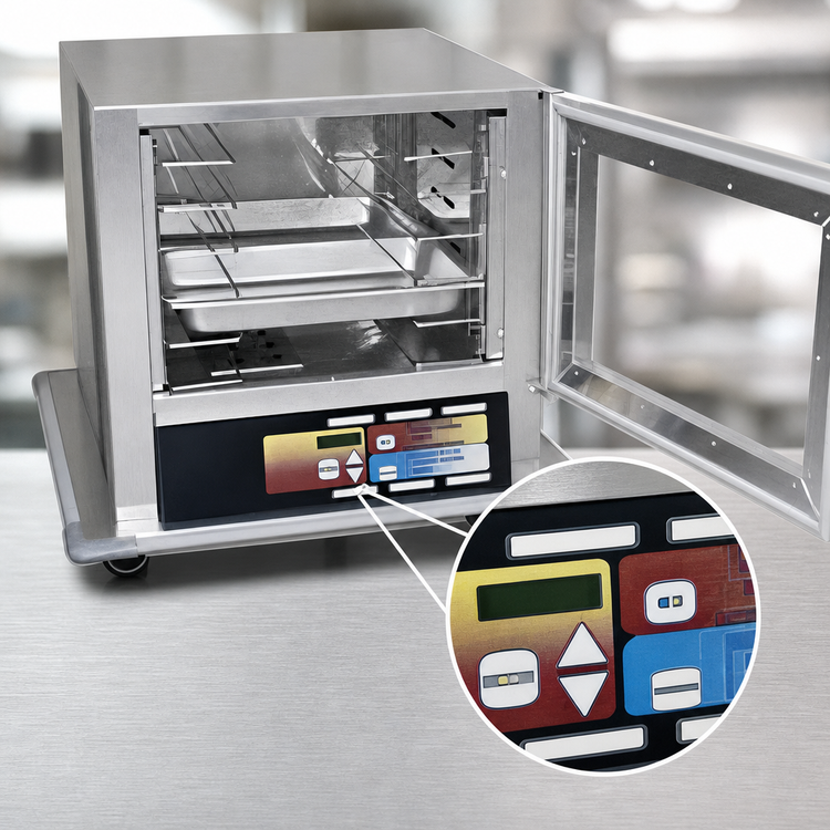 Product image #4 for Panco HPUELSN-RA3.00-X Undercounter Non-Insulated Heated/Proofing Holding Cabinet with Clear Door