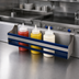 Thumbnail image #4 for Advance Tabco Prestige Signature Series 12-Inch Single Tier Hang-On Stainless Steel Speed Rail, 3-Bottle Capacity