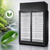 Thumbnail image #4 for True TRM2L Low Temp Two-Section Glass Door Freezer Merchandiser, Self-Contained, Black Exterior/White Interior