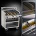 Thumbnail image #4 for Bakers Pride Dante Series 48-Inch Floor Model Gas Radiant Charbroiler with Open Cabinet Base